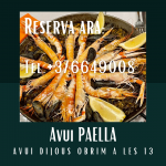 Tots sabem que el dijous és el dia de la Paella. A partir de la 1 tenim obert… ¿Quina paella demanareu avui?
