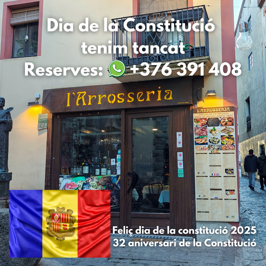 Feliç dia de la constitució 2025 |32 aniversari de la Constitució | divendres 14 de mars del 2025 tenim tancat, dissabte tornem en horari normal.